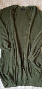 Green Long Cardigan